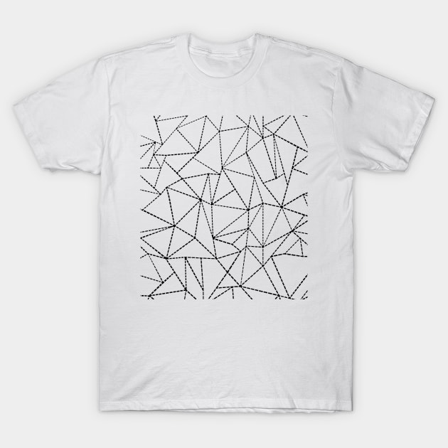 AB Dotted Lines White T-Shirt by Emeline